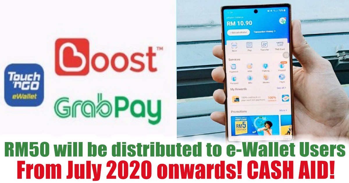FREE-CASH-AID-Money-Boost-Touch-N-Go-GrabPay-2020-Malaysia-RM50-July-2020 - News 