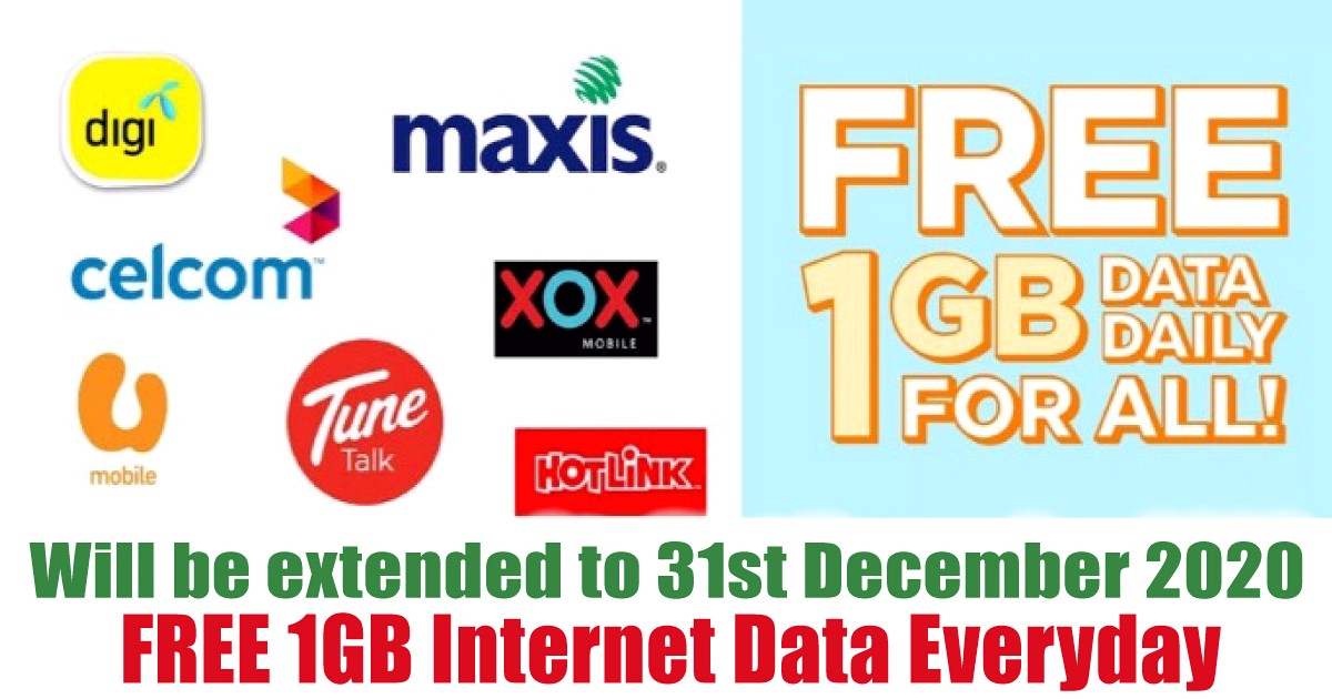 Malaysia-FREE-1-GB-Internet-Mobile-Data-2020-Percuma - LifeStyle 