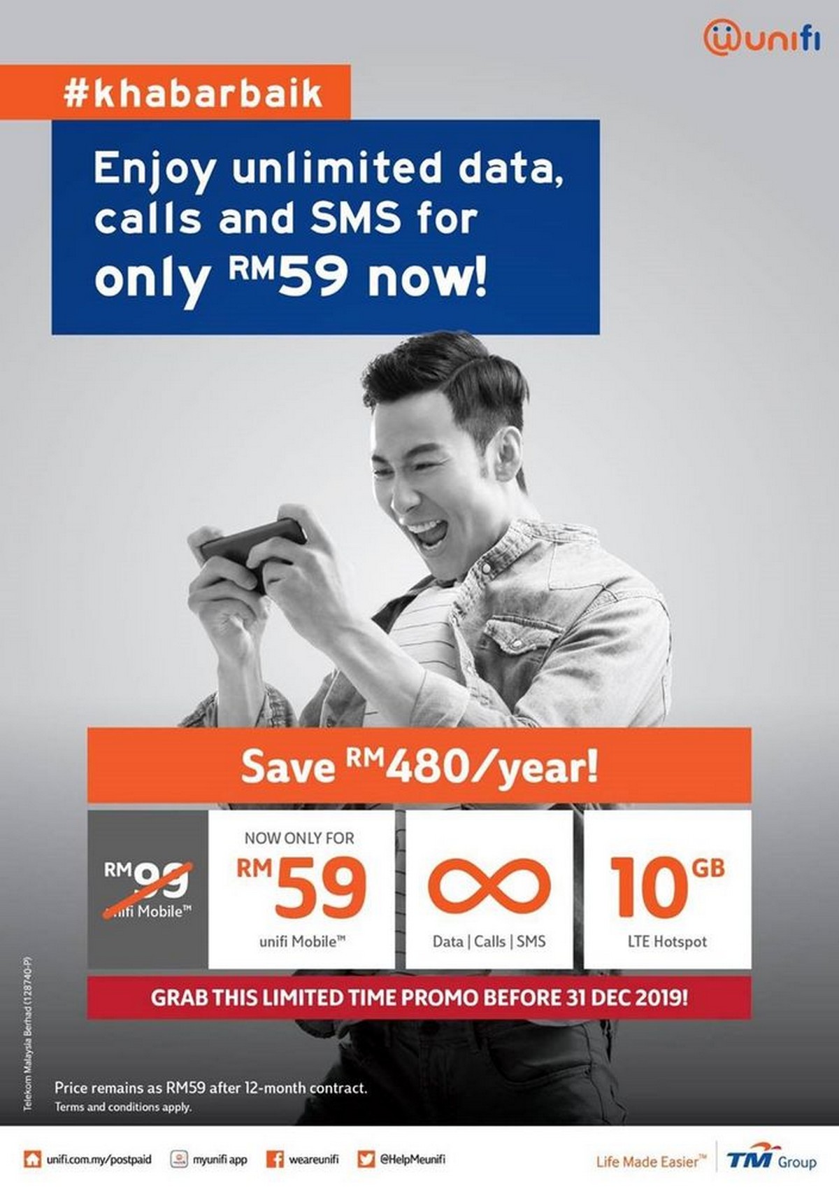 Unifi Mobile Prepaid Now Offers Unlimited Data For RM35 Per Month