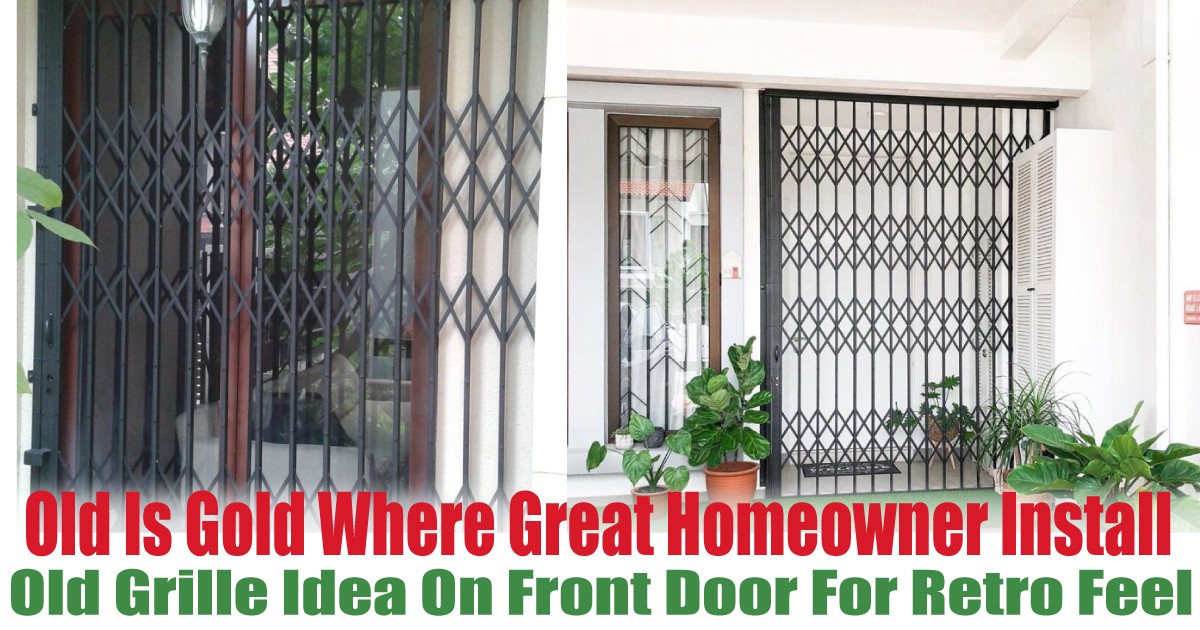Old-Grille-Idea-On-Their-Front-Door-For-Retro-Feel - News 