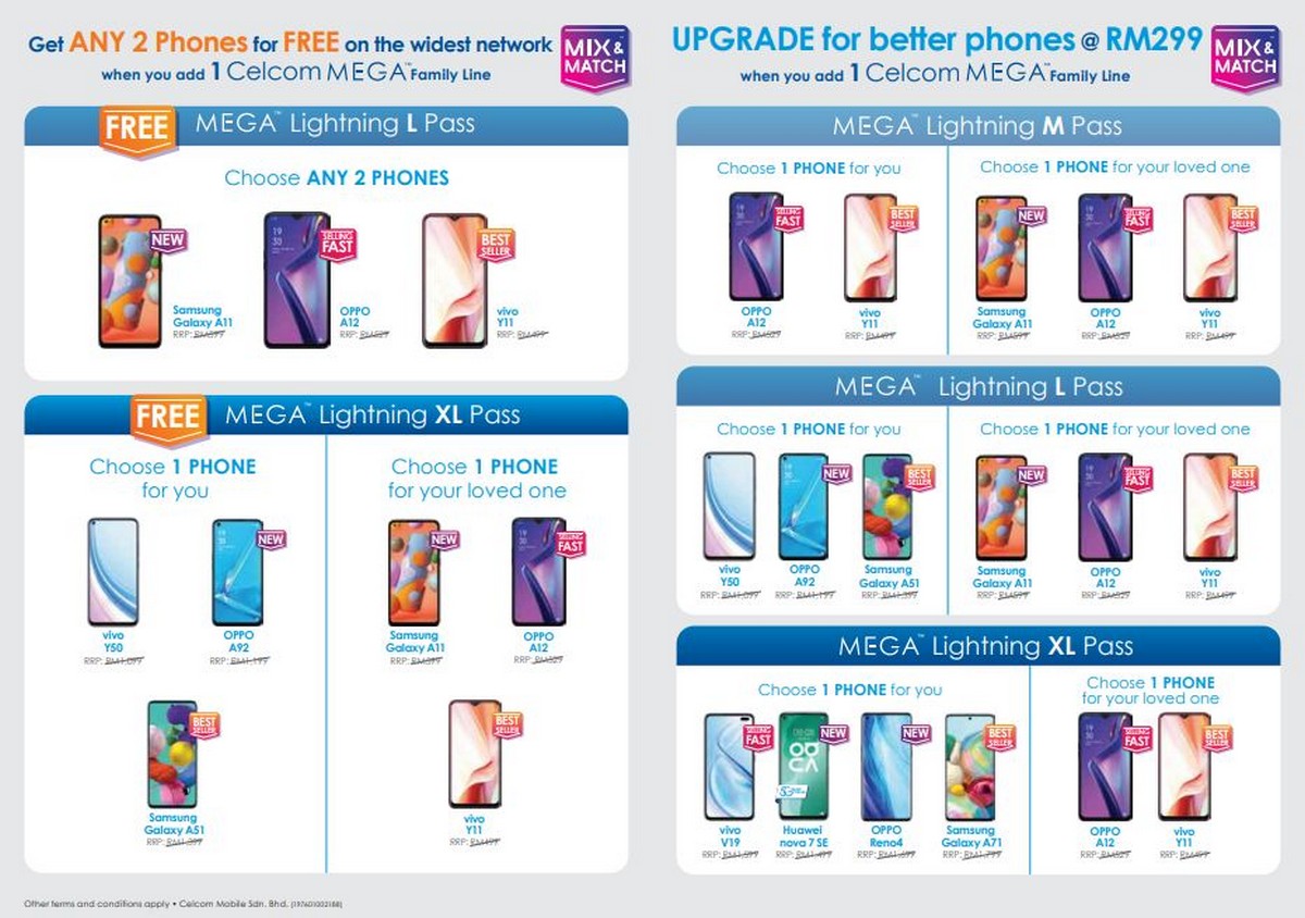 Grab 2 Free Phone Thru Celcom Mix Match Deal And Choose Your Favorite Phone Everydayonsales Com News