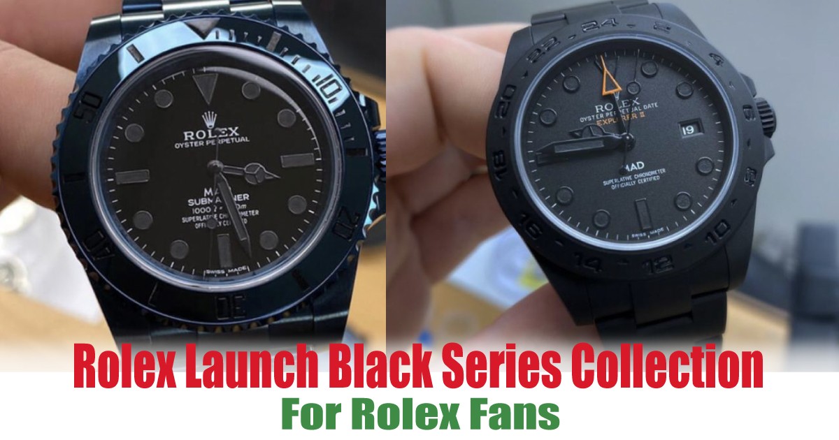 rolex black series