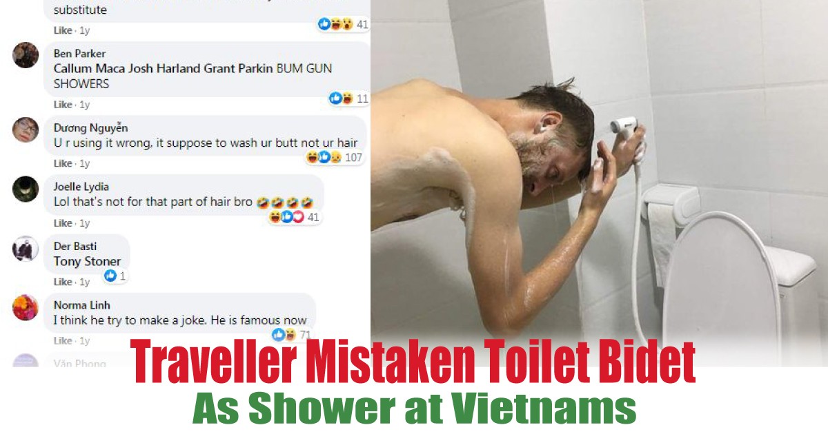 Travellers-Mistaken-Toilet-Bidet-As-Shower-at-Vietnams - Entertainment 