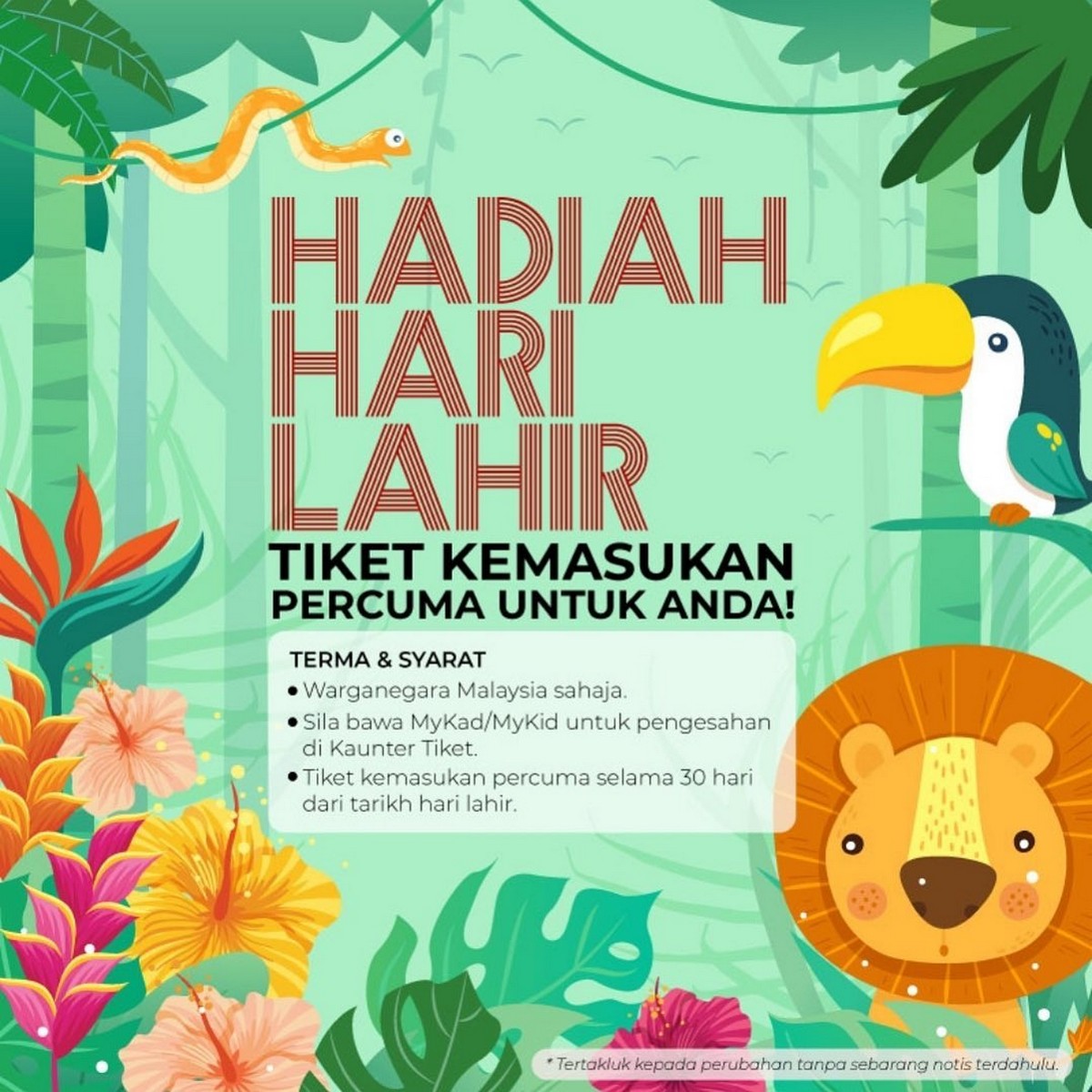 Zoo negara ticket online