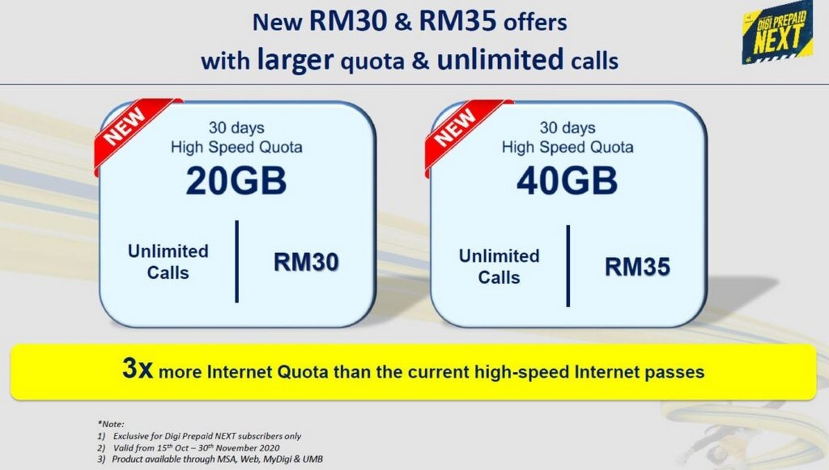 Rm35 digi unlimited internet Digi Internet