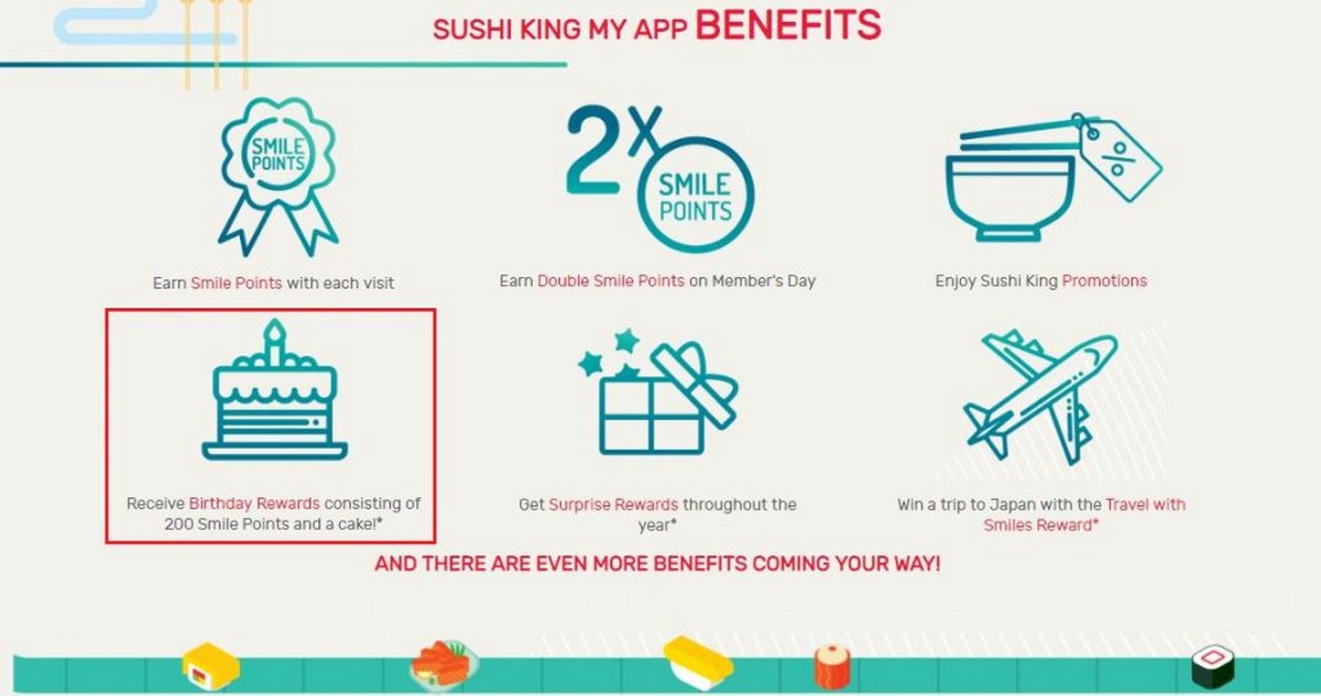 -Free-1-slice-of-cake-200-smile-point-from-Sushi-King - LifeStyle 