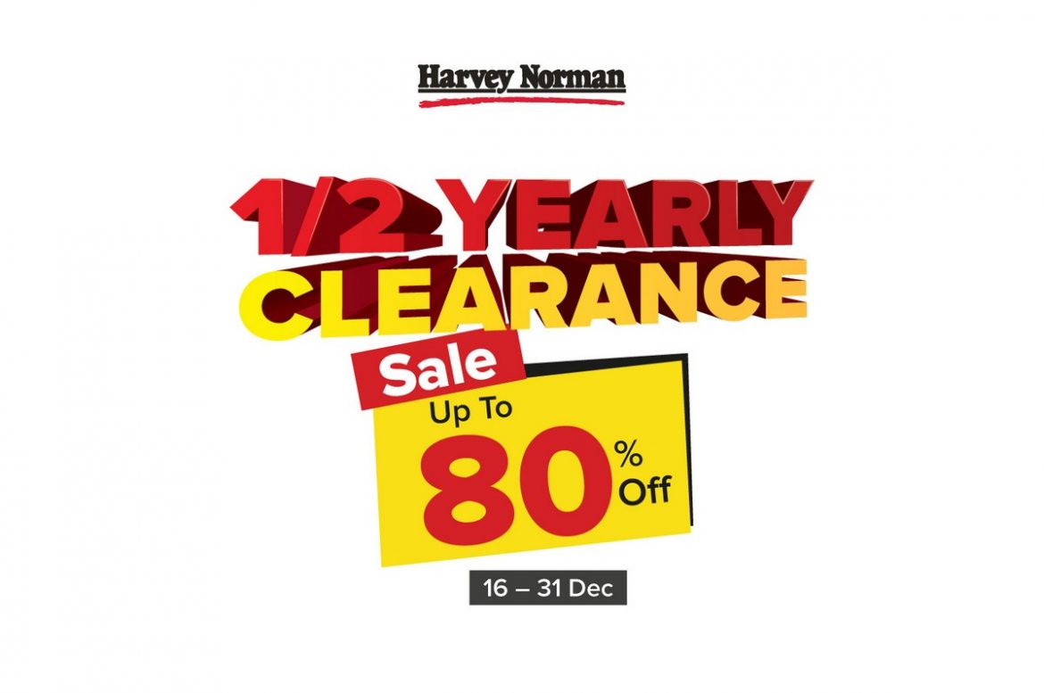 Harvey Norman is having their Half Year Clearance Sale with up to 80