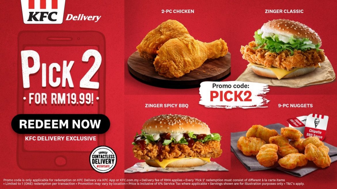Check out this KFC Promo where you Can get 2 Of Your Favorite For only