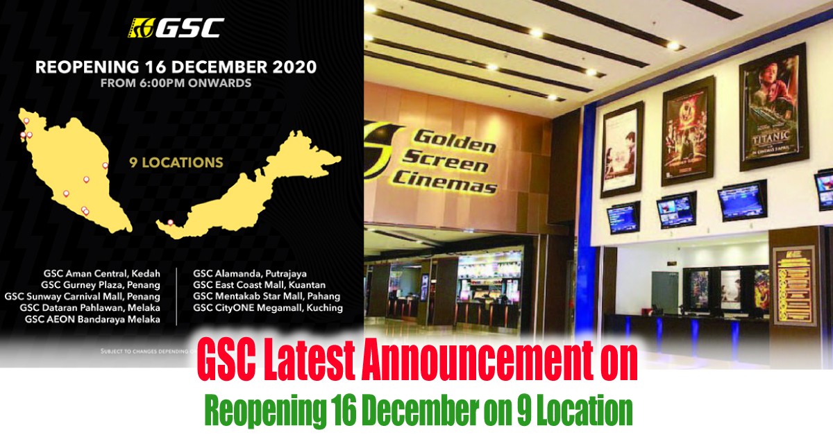 Gsc Latest Announcement On Reopening 16 December On 9 Location Everydayonsales Com News