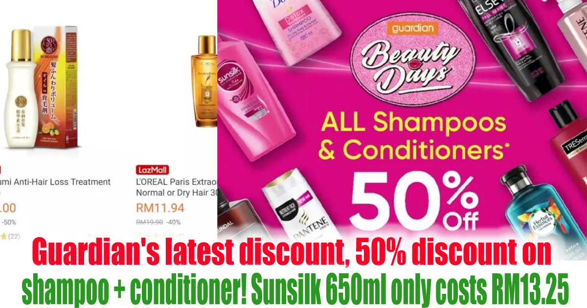 shampoo-conditioner-Sunsilk-650ml-only-costs-RM13.25 - LifeStyle 