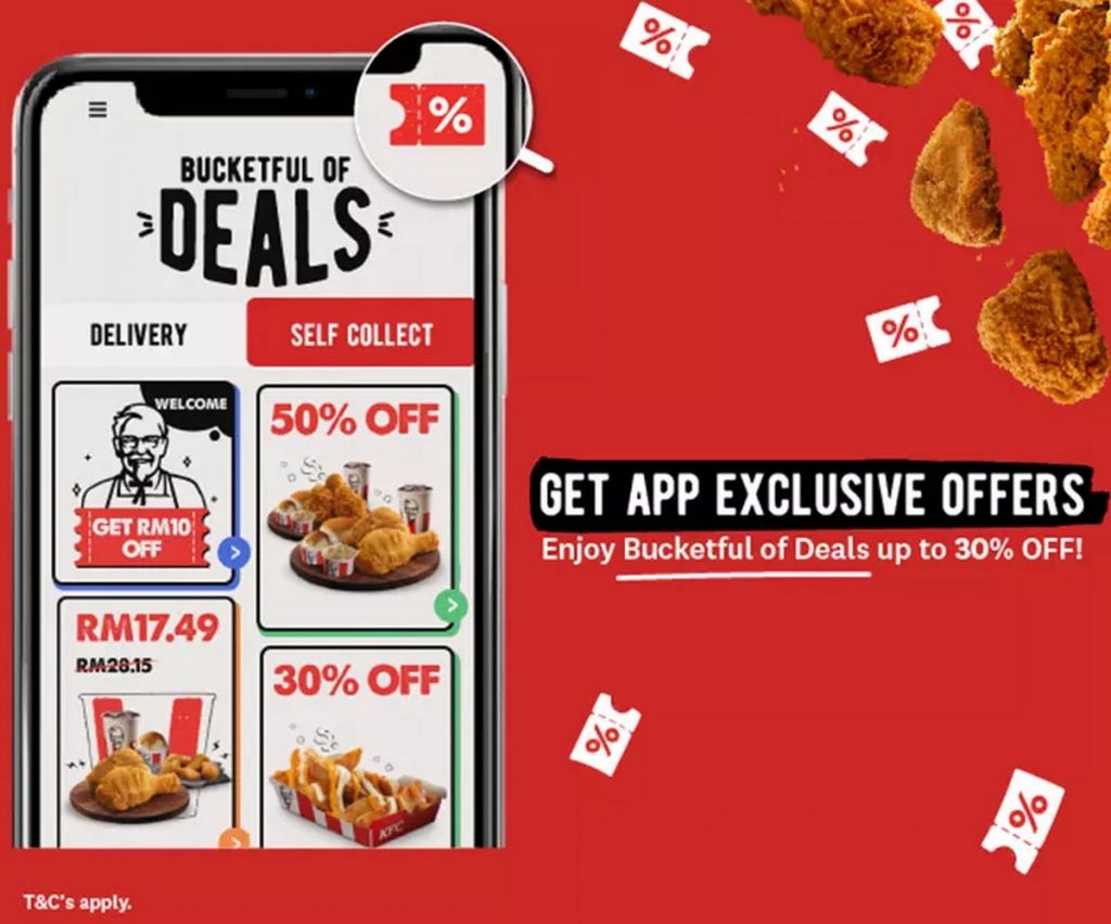 Exclusive offers for KFC members, FREE Meal + discounts coupons & additional discounts with