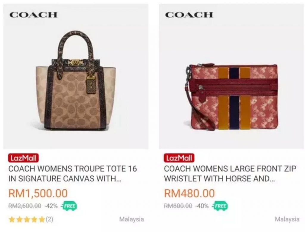 COACH Warehouse Sale up to 60 OFF+ RM90 Discounts Coupons+ FREE