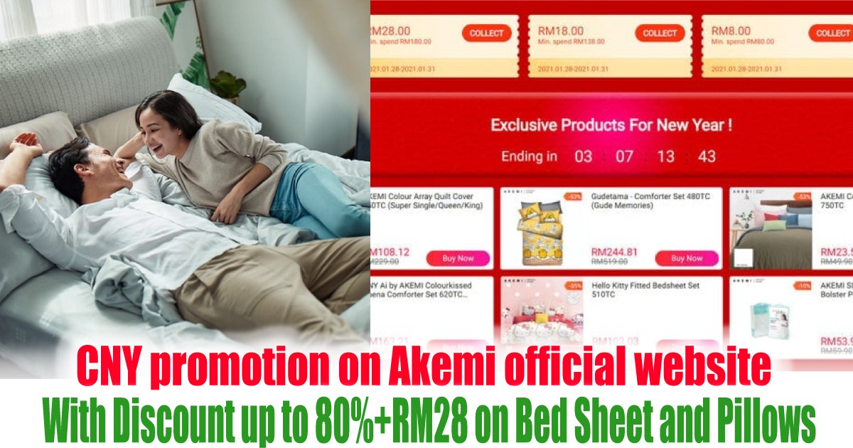 With-Discount-up-to-80RM28-on-Bed-Sheet-and-Pillows - LifeStyle 