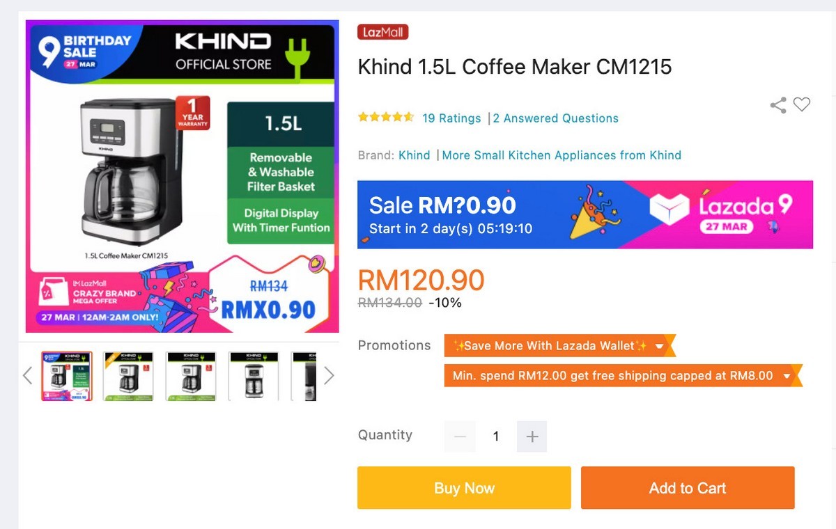 2.Khind-1.5L-Coffee-Maker - LifeStyle 