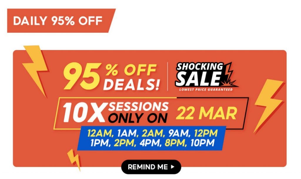 Shopee 4.4 Coupon Voucher Promo Code with up to 95% Coins Cashback