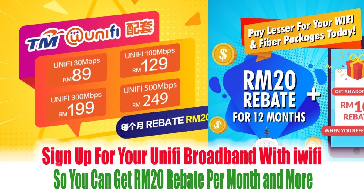 Sign Up For Your Unifi Broadband With IWifi So You Can Get RM20 Rebate 
