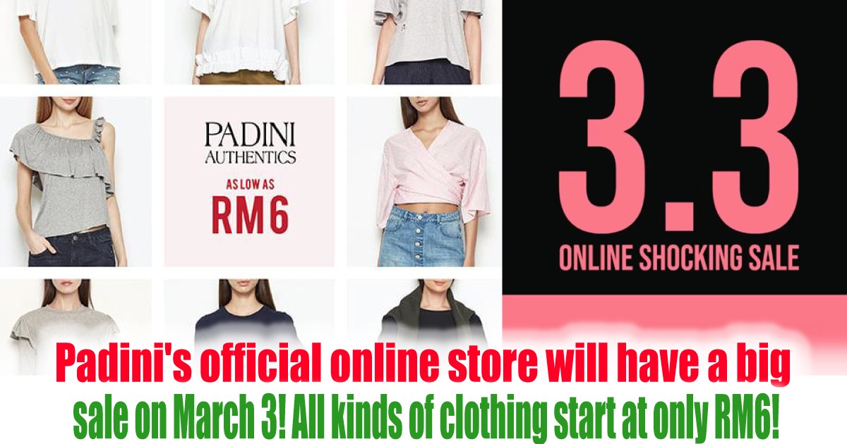 sale-on-March-3-All-kinds-of-clothing-start-at-only-RM6 - LifeStyle 