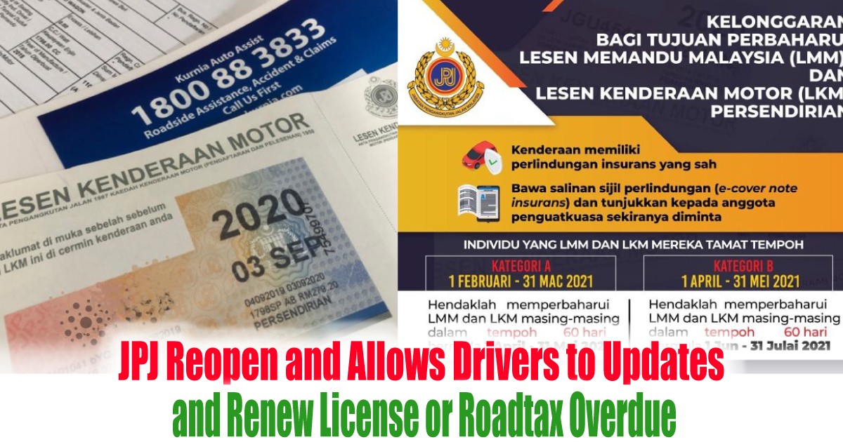 Road tax renewal during mco 2021