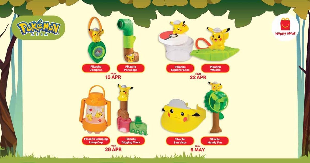 pikachu happy meal toy